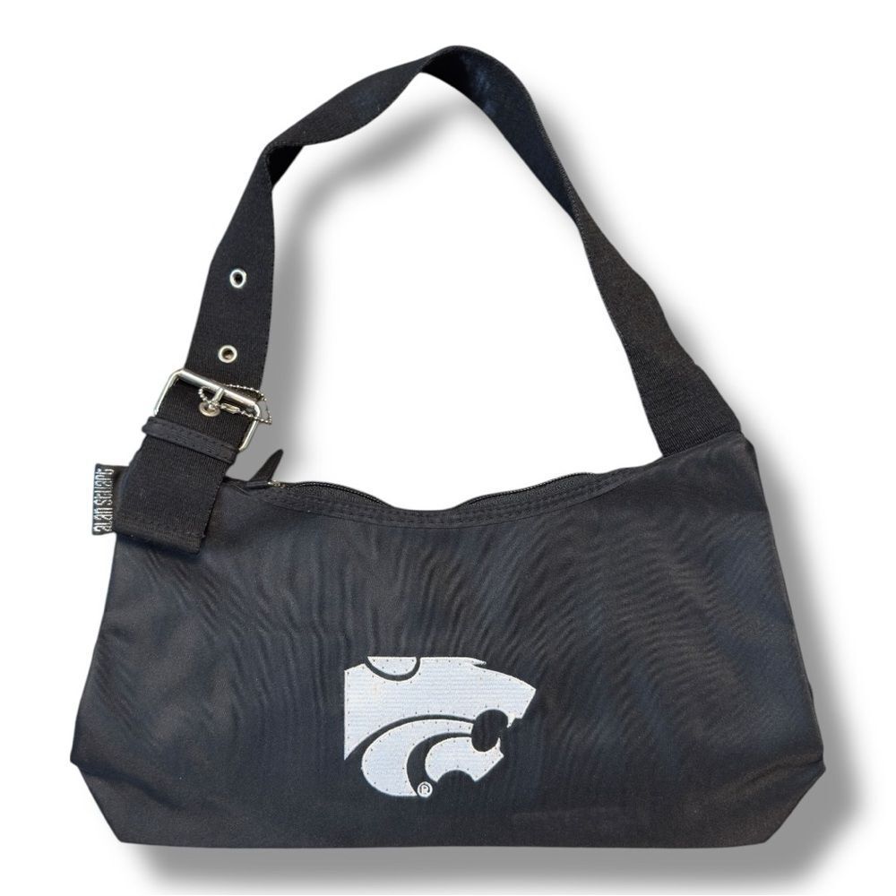 Alan Stuart Kansas State Wildcats Black Shoulder Bag with Embroidered Logo